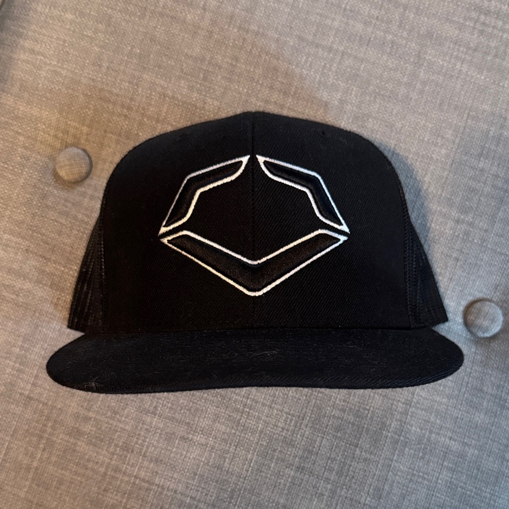 Black Geometric Logo Cap